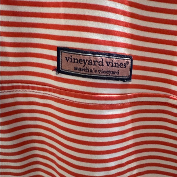 Vineyard Vines Red and White Striped Pullover performance - Picture 3 of 4